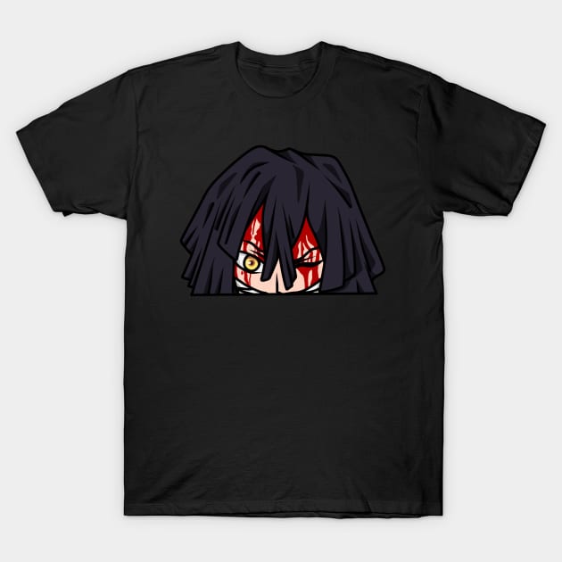 Obanai Iguro Peekers T-Shirt by No-No-Square